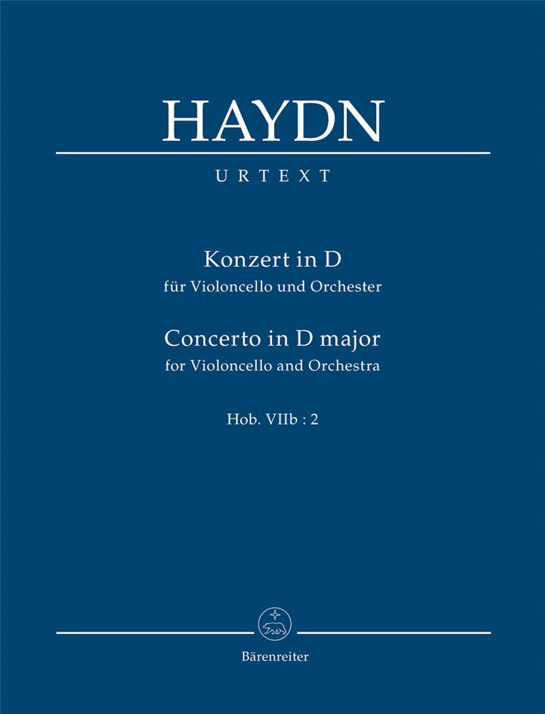 Cello Concerto No 2 D major Study score